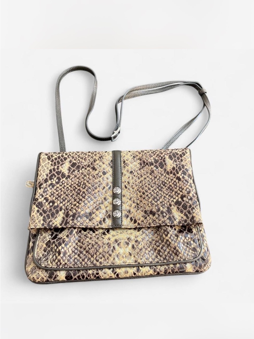 Brighton snake print crossbody bag